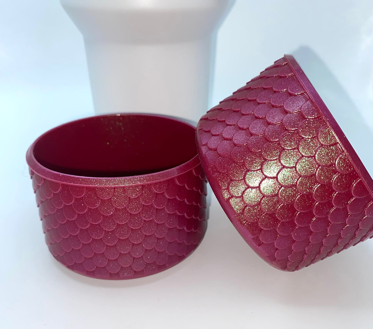 Red Mermaid Chameleon Stanley Tumbler Boot Sleeve #22