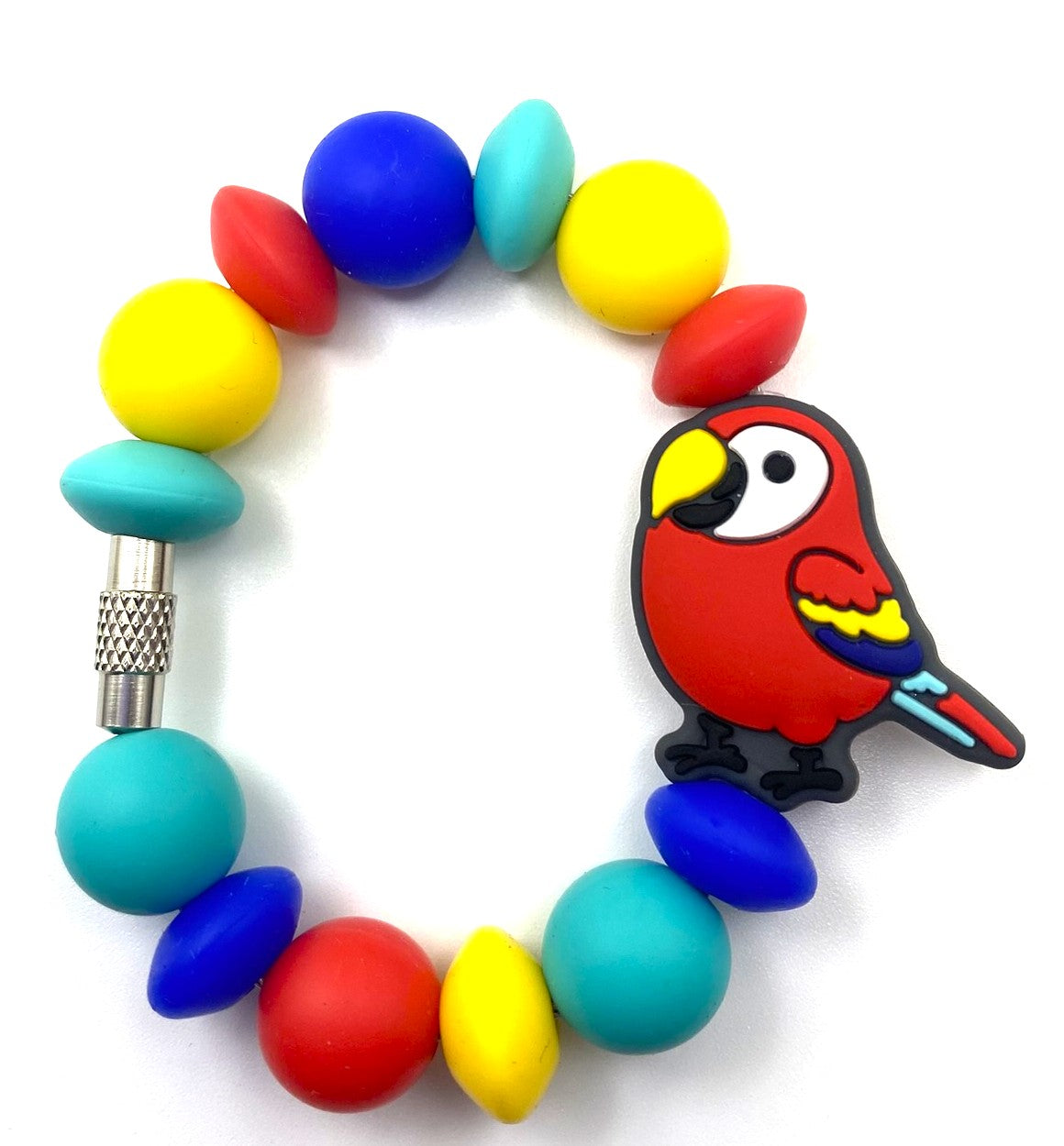 Red Parrot Macaw Bird Stanley Tumbler Cup Handle Charm