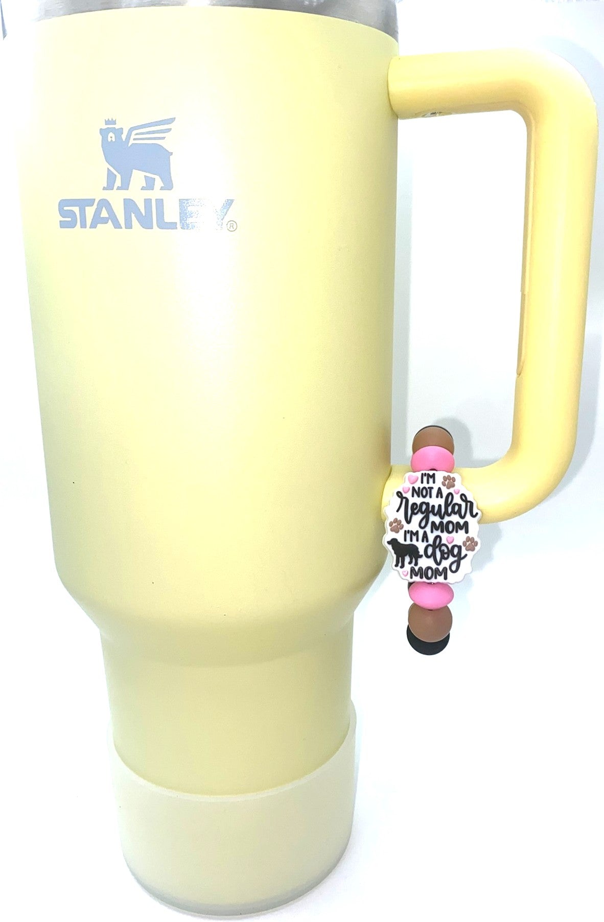 I'm Not A Regular Mom I'm A Dog Mom Stanley Tumbler Cup Handle Charm