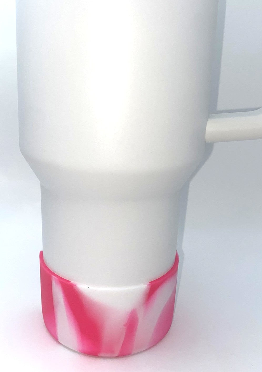 Rose Pink & White Swirl Stanley Tumbler Boot Sleeve #103