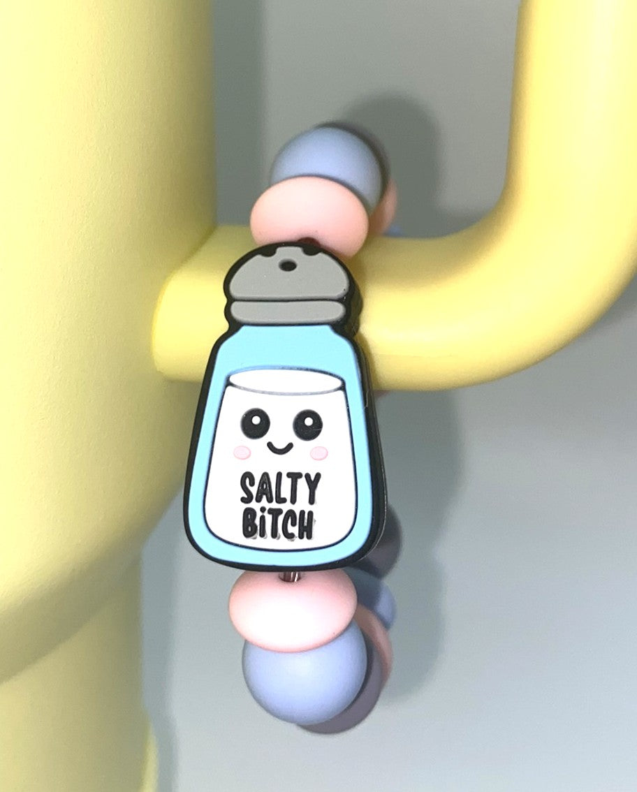 Salty Bitch Shaker Stanley Tumbler Cup Handle Charm