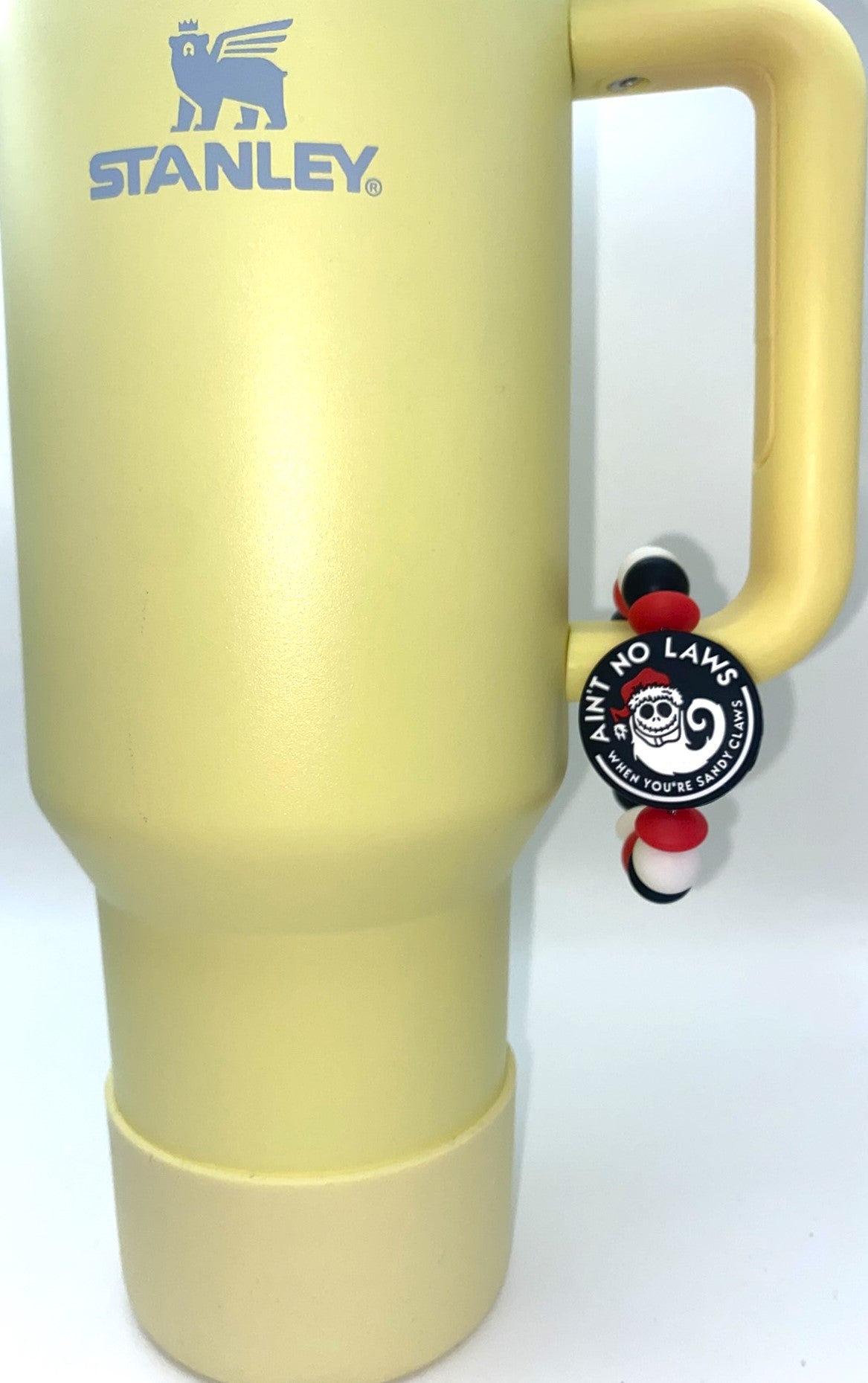 Ain't No Laws When You're Sandy Claws Jack Nightmare Christmas Stanley Tumbler Cup Handle Charm