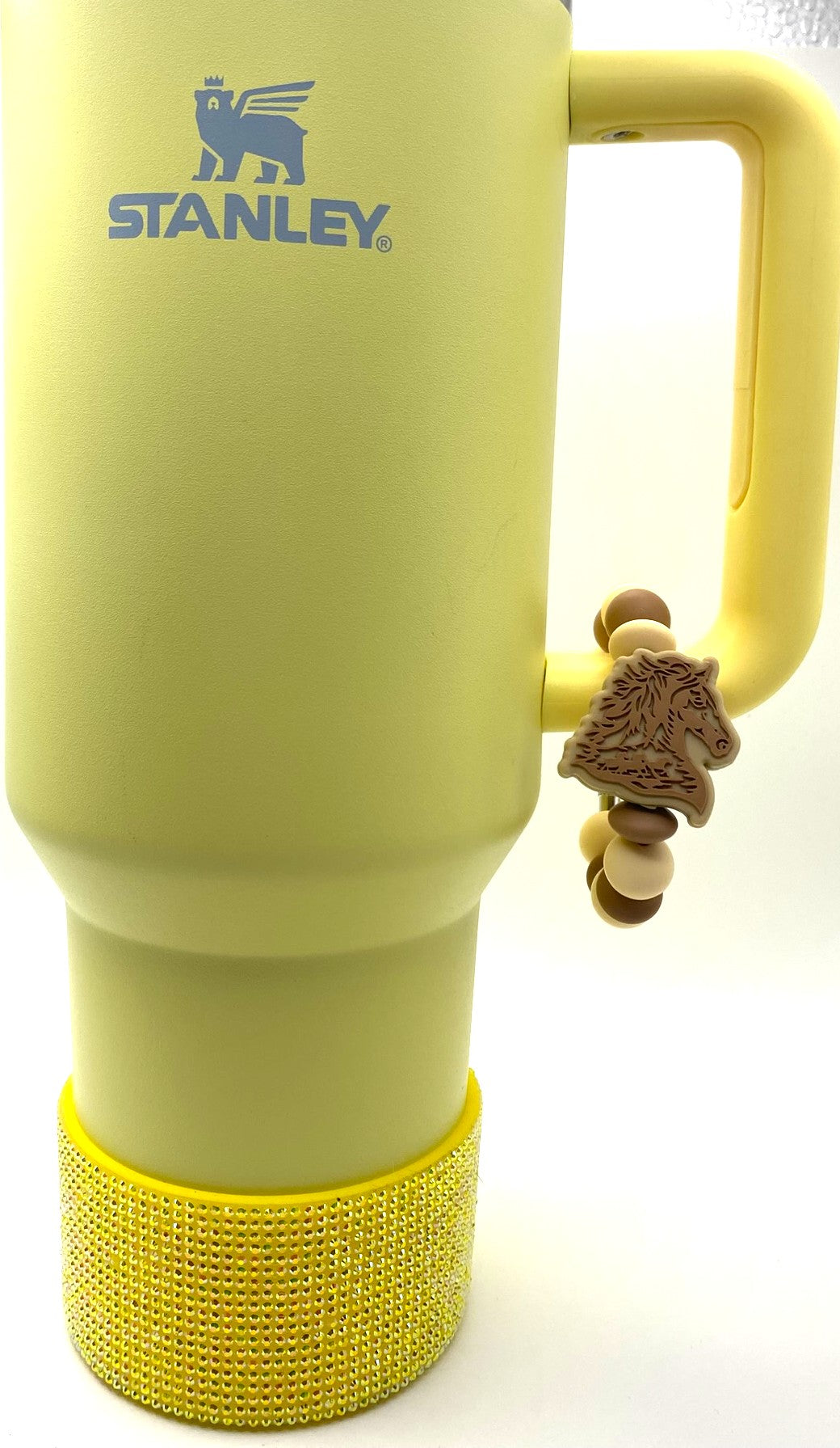 Brown Savy Horse Stanley Tumbler Cup Handle Charm