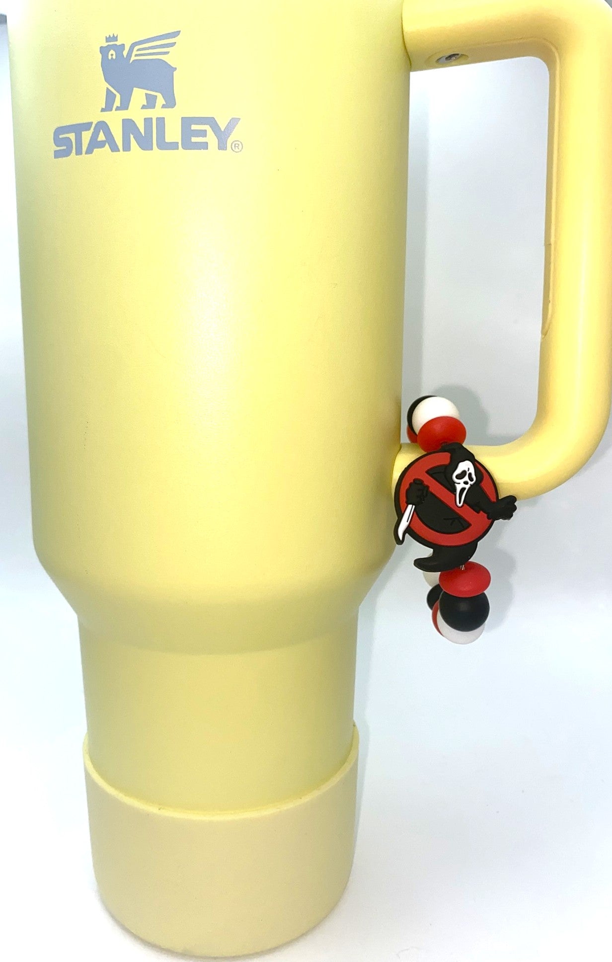 Ghost Face Scream Mask Not Allowed Horror Villain Stanley Tumbler Cup Handle Charm