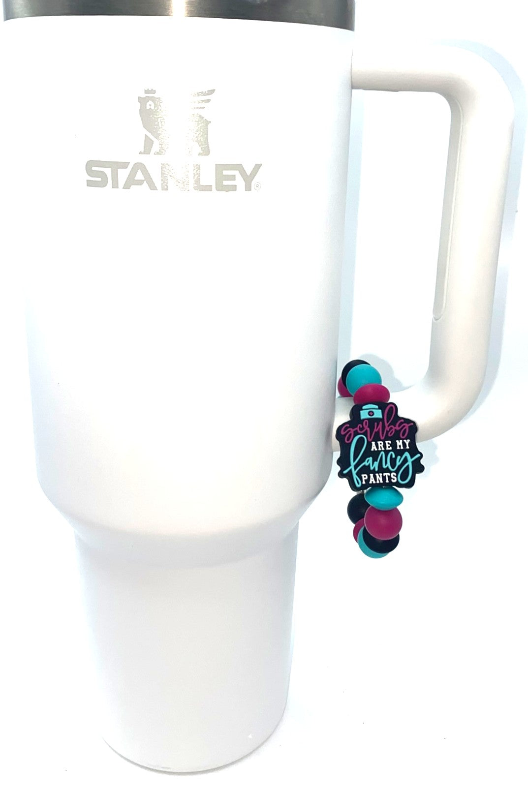 Scrubs Are My Fancy Pants Stanley Tumbler Cup Handle Charm