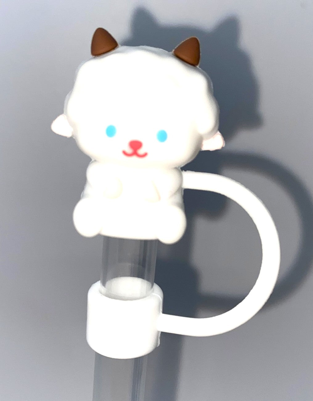 Sheep 3D Straw Topper