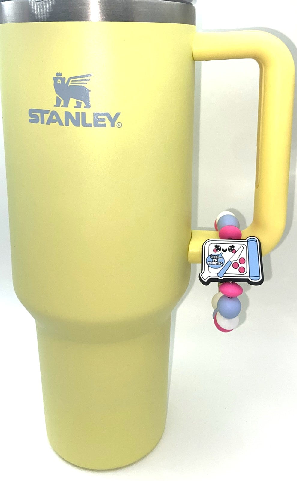Shh I'm Counting Pharmacy Medical Stanley Tumbler Cup Handle Charm