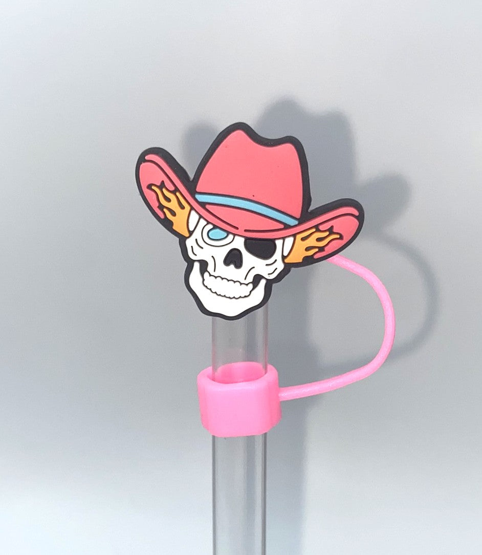 Skeleton Cowboy Straw Topper