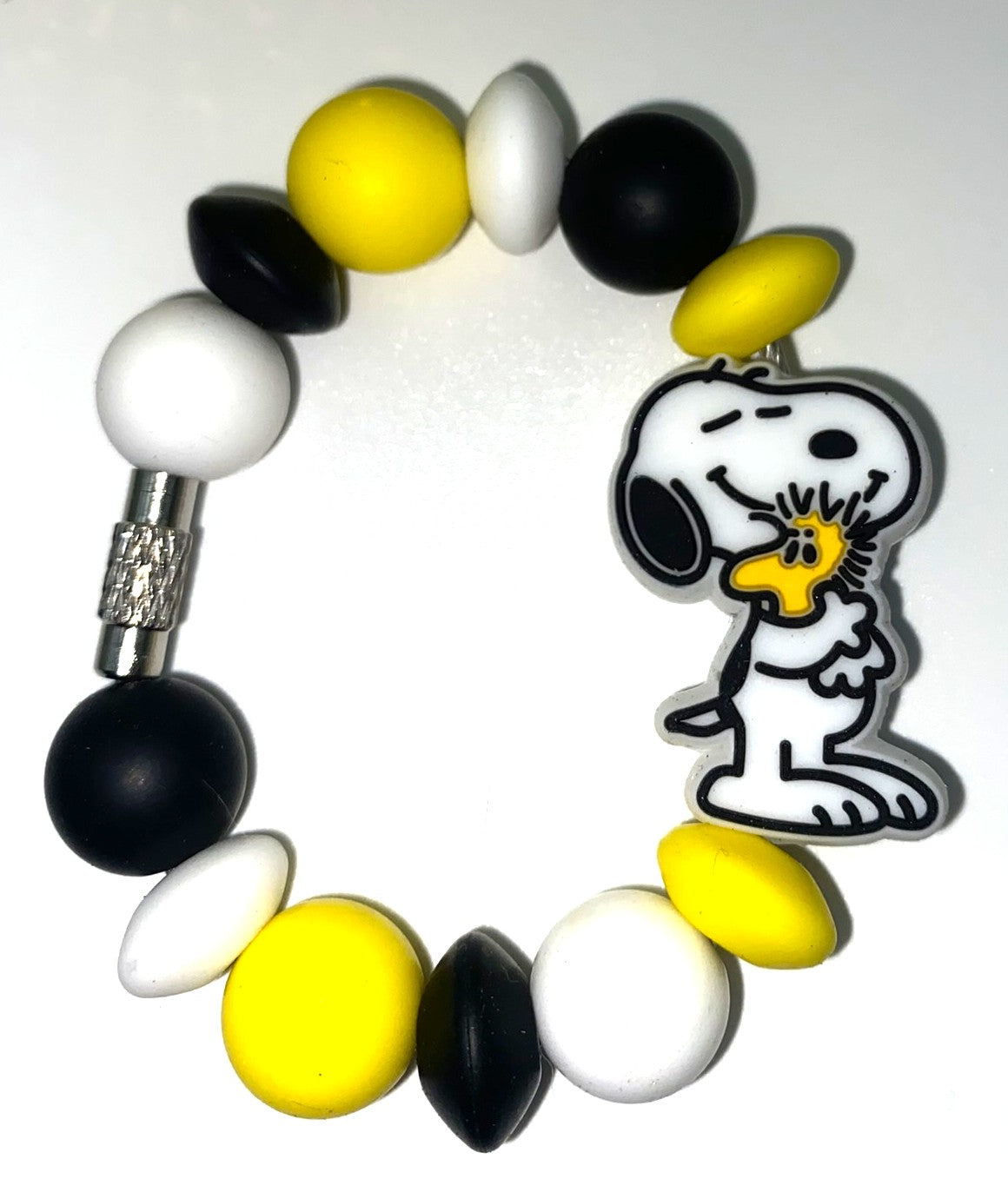 Beagle Cartoon Dog & Yellow Bird Friend Stanley Tumbler Cup Handle Charm
