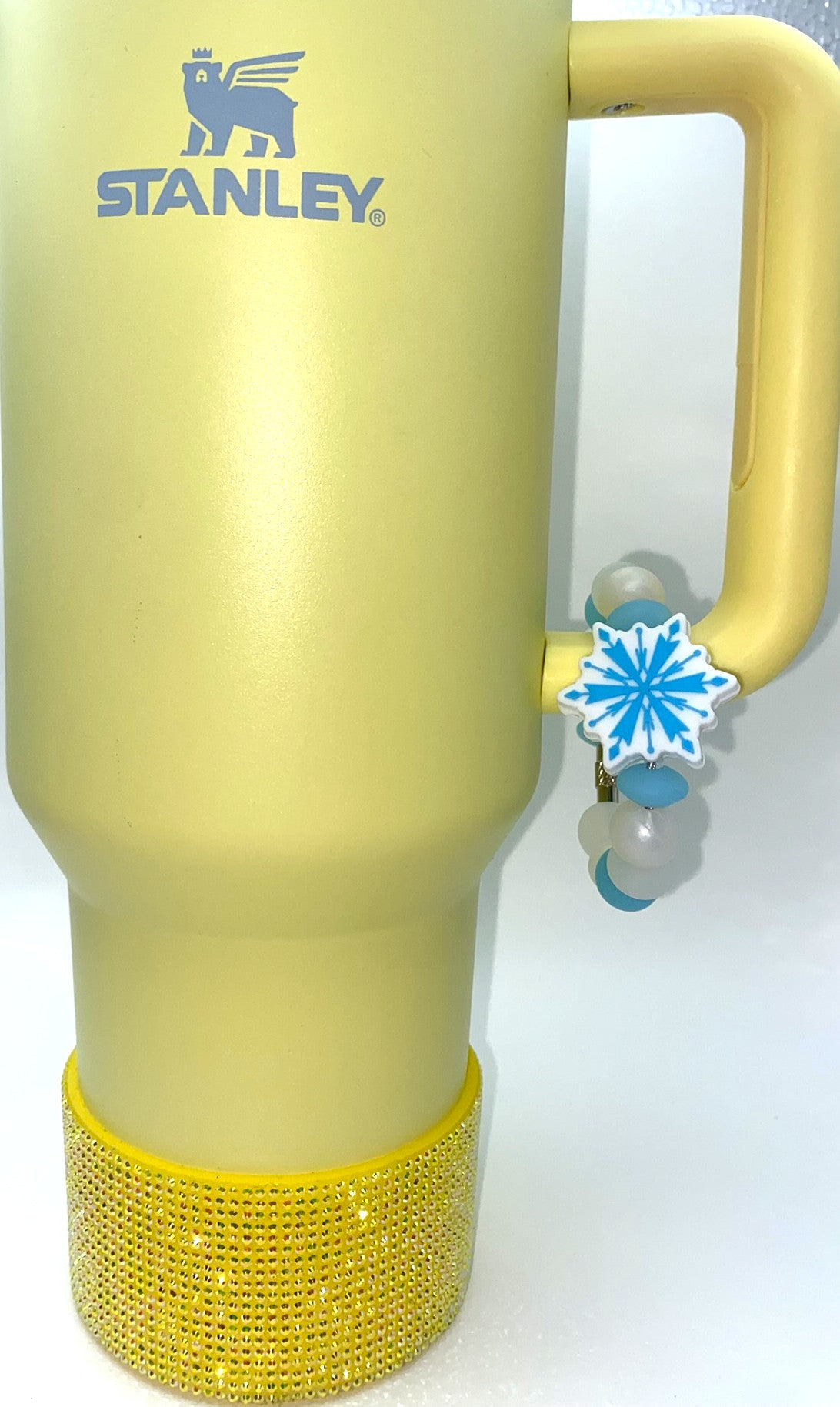 Blue Snowflake Winter Stanley Tumbler Cup Handle Charm
