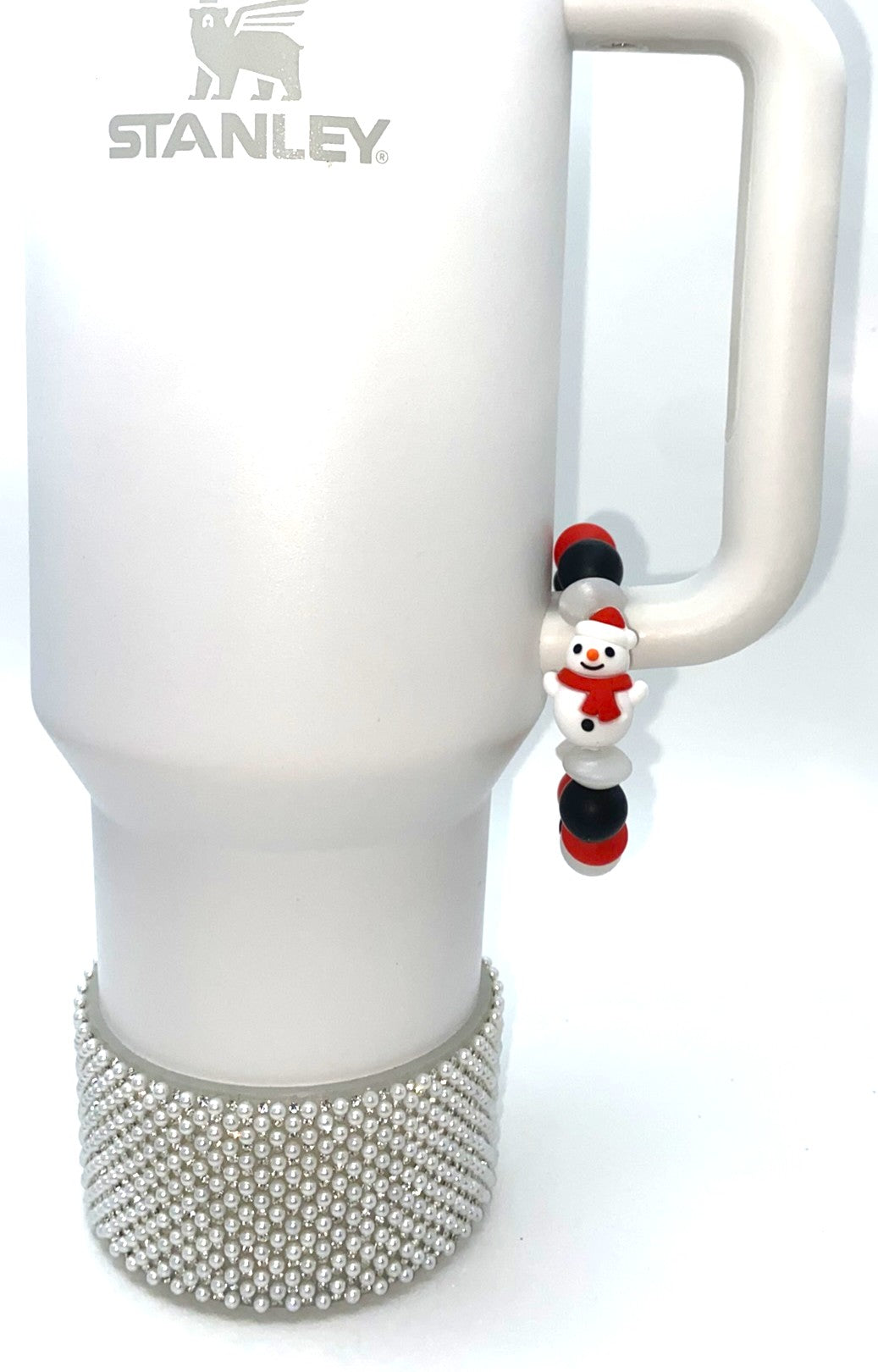 Snowman 3D Winter Stanley Tumbler Cup Handle Charm