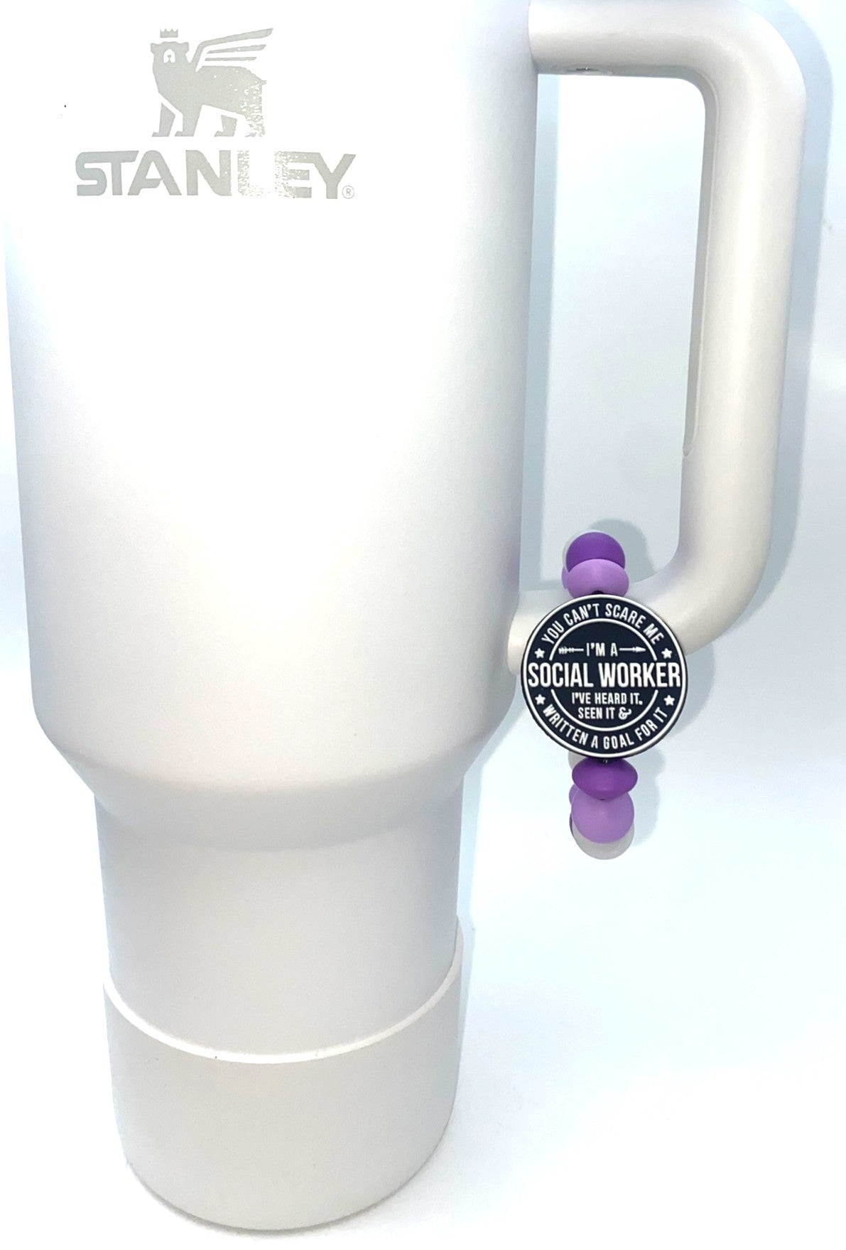 You Can't Scare Me I'm A Social Worker Stanley Tumbler Cup Handle Charm