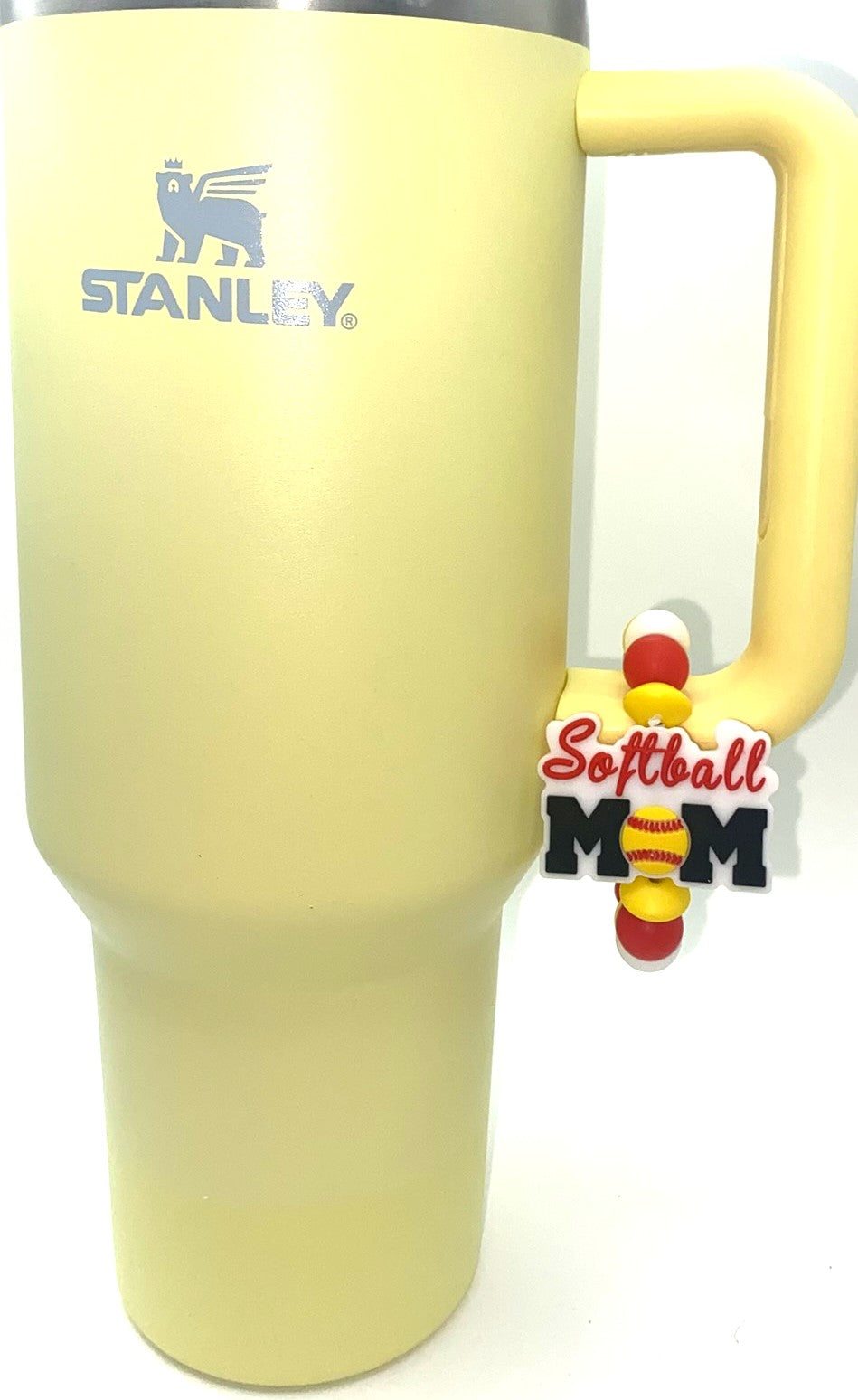Softball Mom Stanley Tumbler Cup Handle Charm
