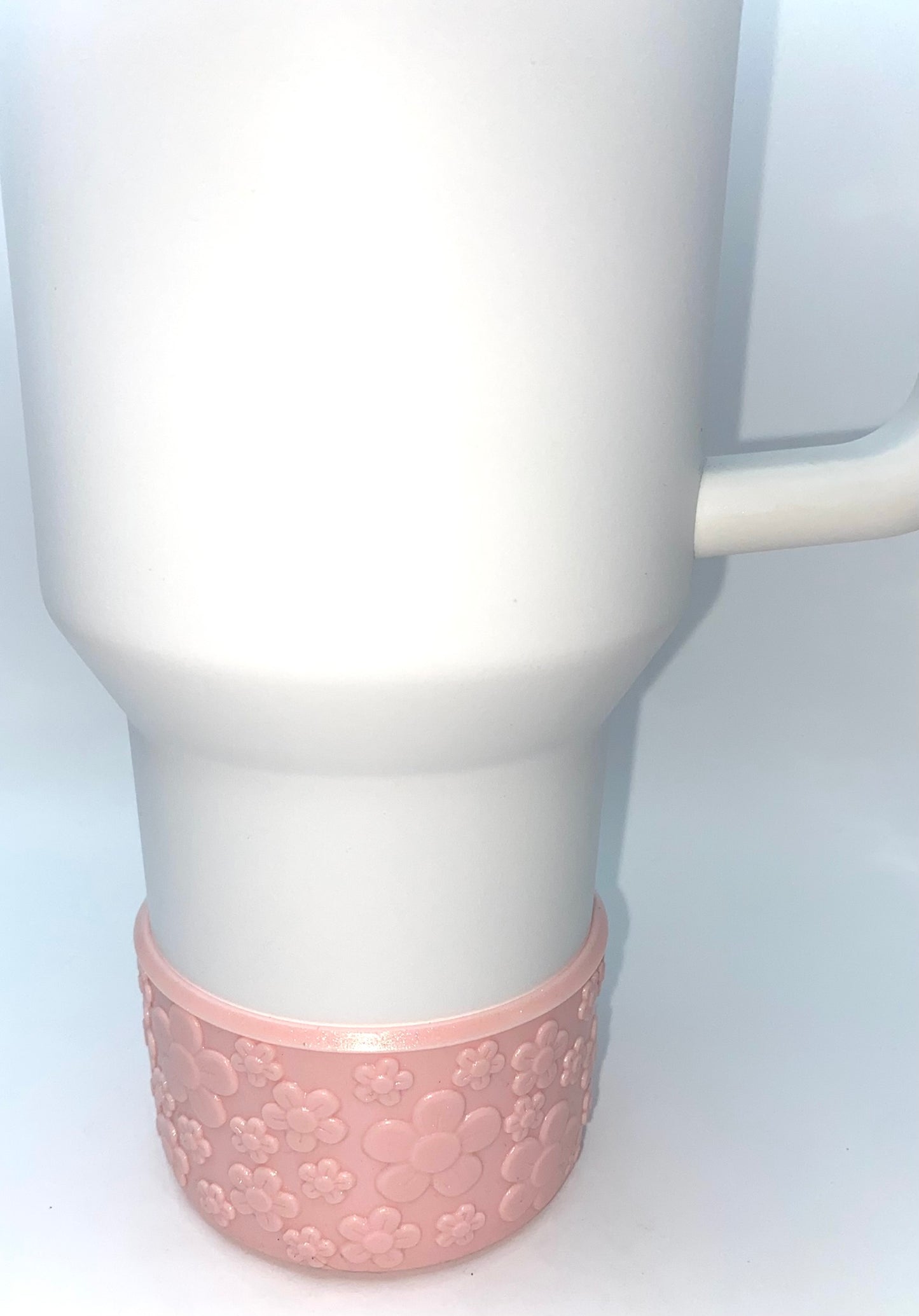 Soft Pink Floral Chameleon Stanley Tumbler Boot Sleeve #24