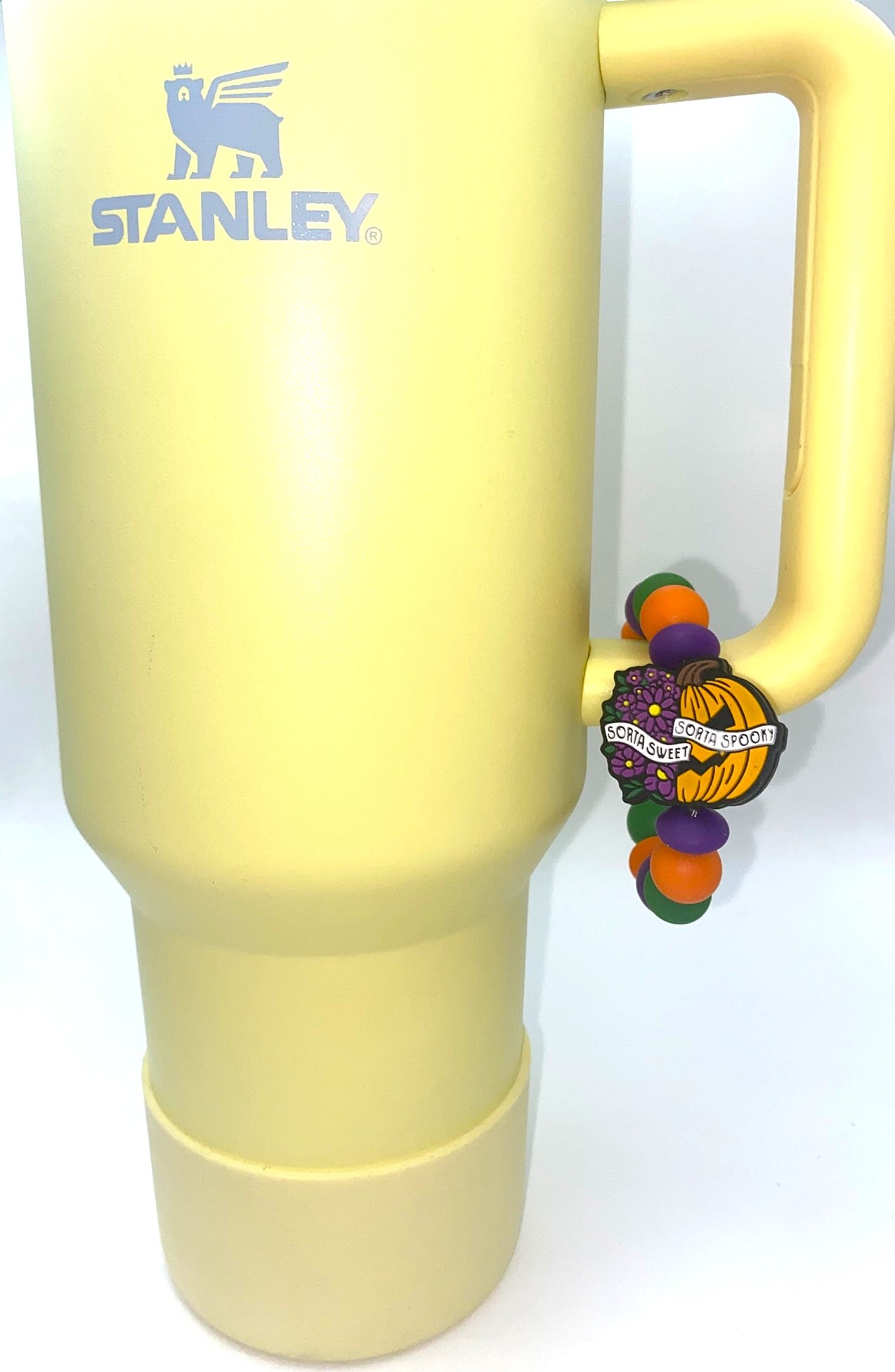 Sorta Sweet Sorta Spooky Pumpkin Stanley Tumbler Cup Handle Charm