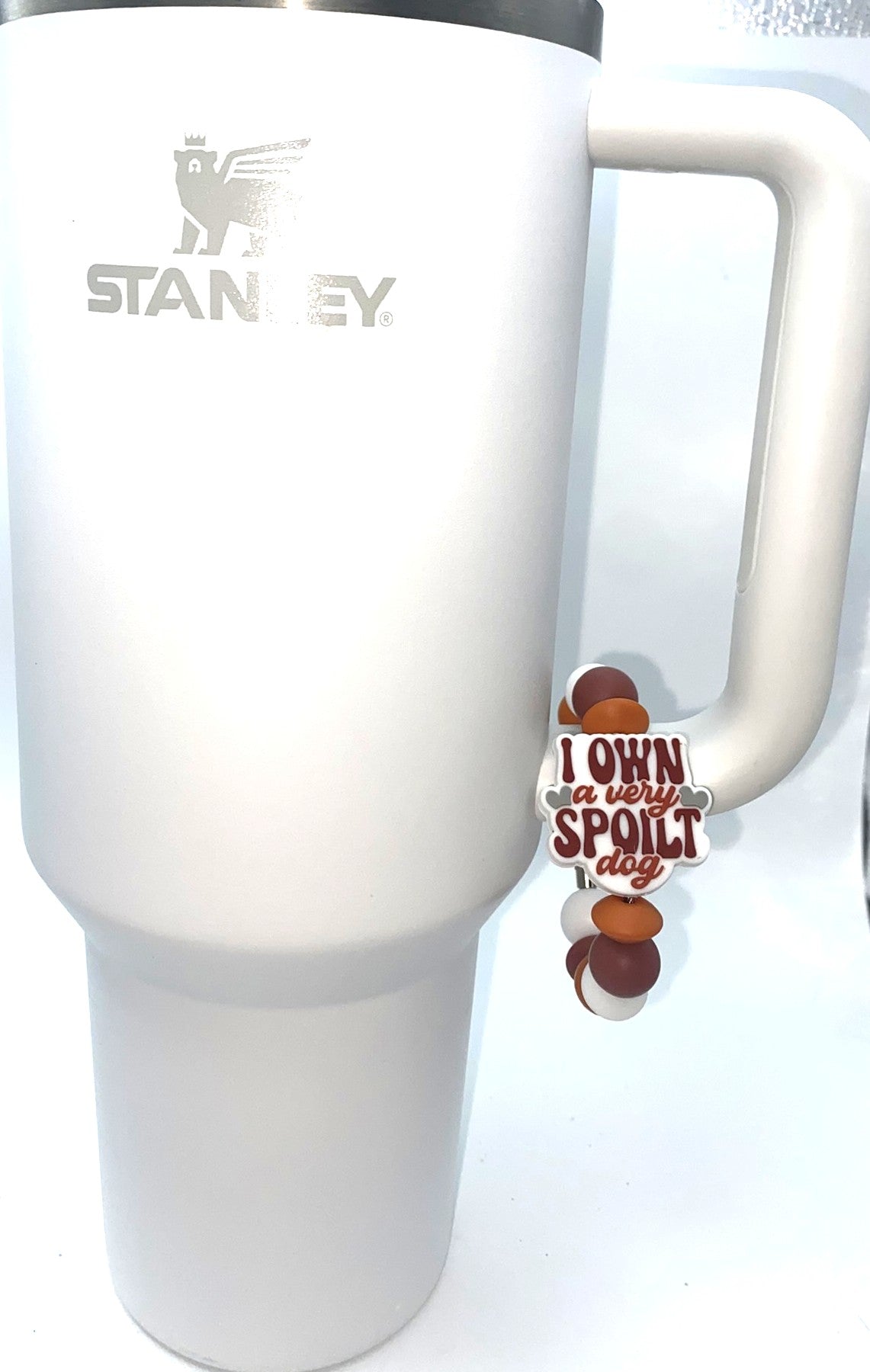 I Own A Very Spoilt Dog Stanley Tumbler Cup Handle Charm