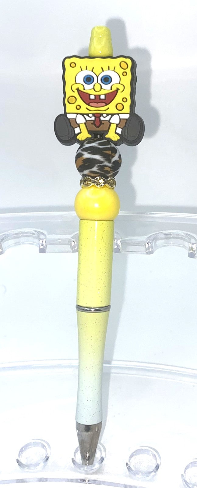 Spongy Cartoon Guy Beaded Pen