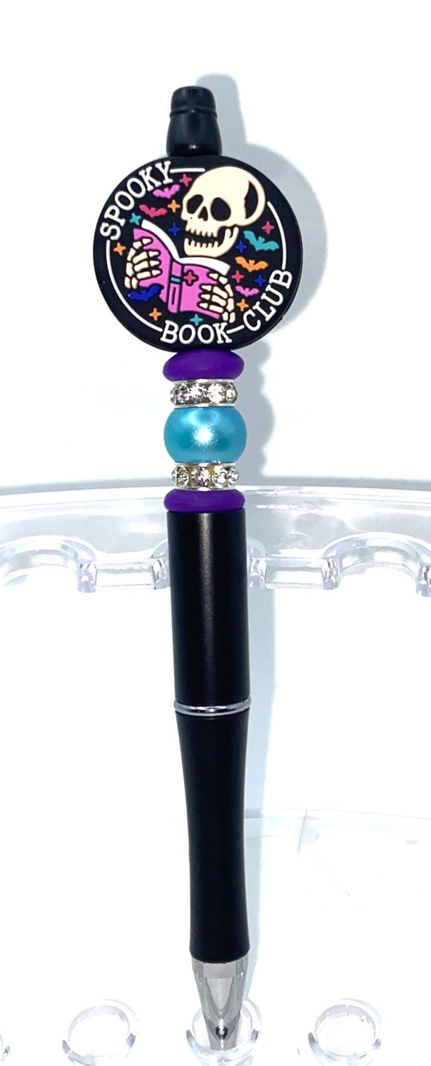 Spooky Book Club Beaded Pen