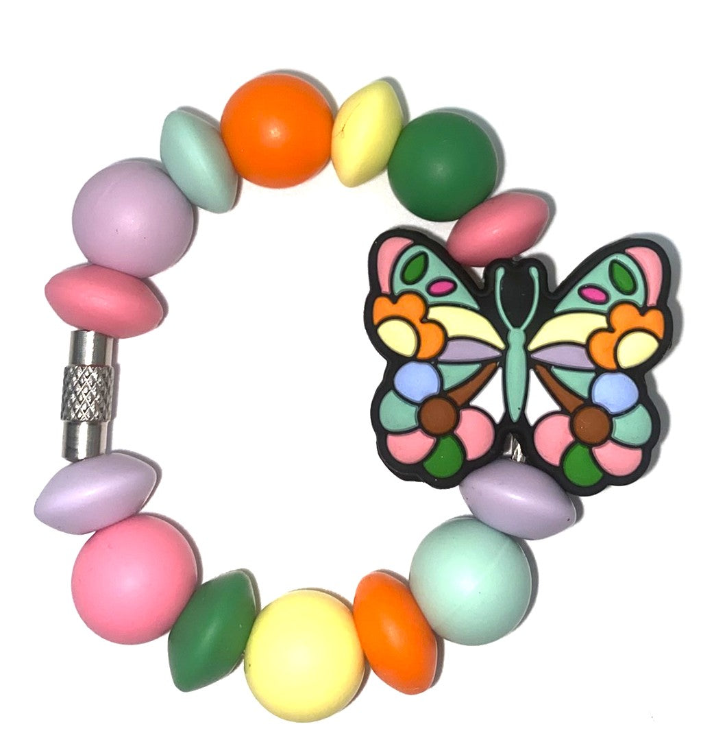 Stained Glass Butterfly Stanley Tumbler Cup Handle Charm