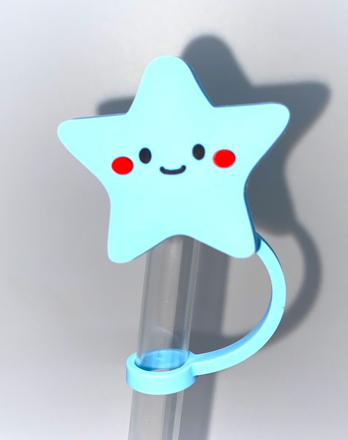 Star Light Blue Straw Topper