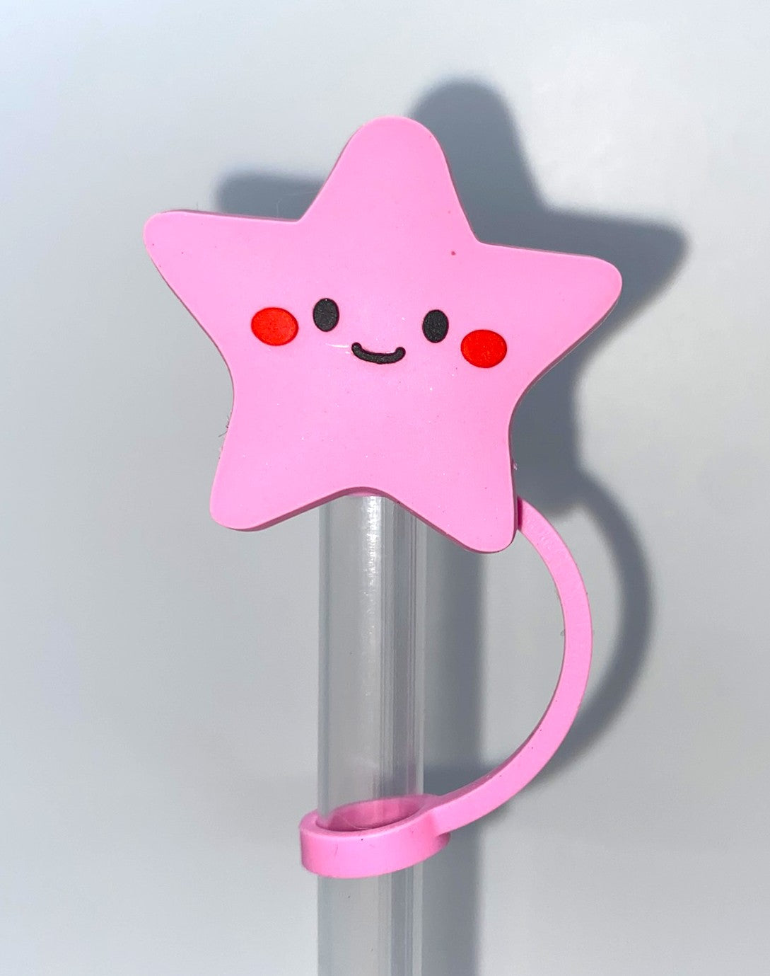 Star Pink Straw Topper