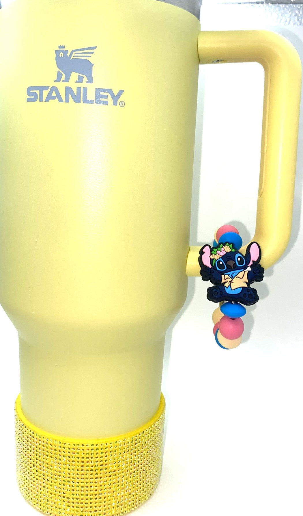 Blue Alien In Hawaiian Shirt Stanley Tumbler Cup Handle Charm