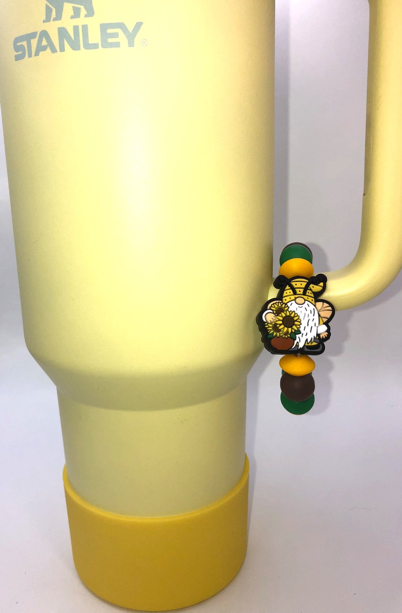 Sunflower Bee Gnome Stanley Tumbler Cup handle Charm