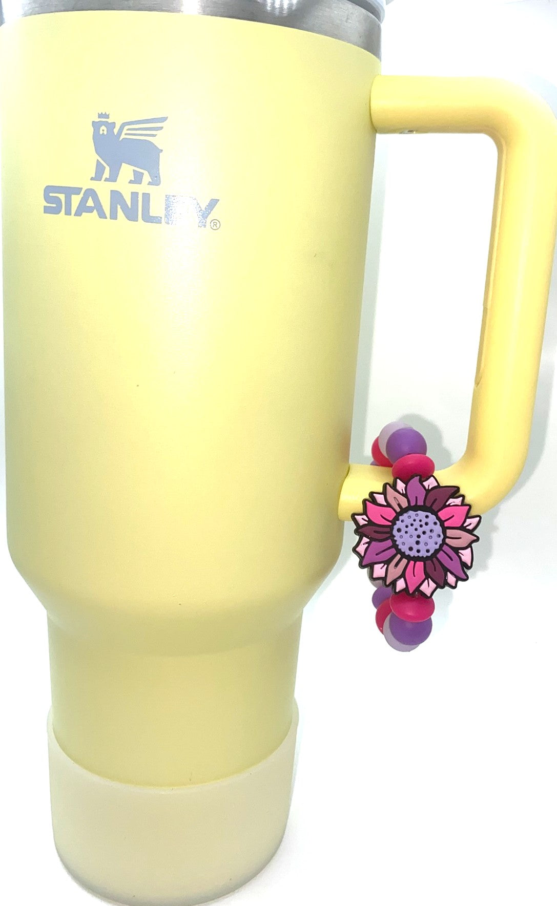 Pink & Purple Western Sunflower Stanley Tumbler Cup Handle Charm