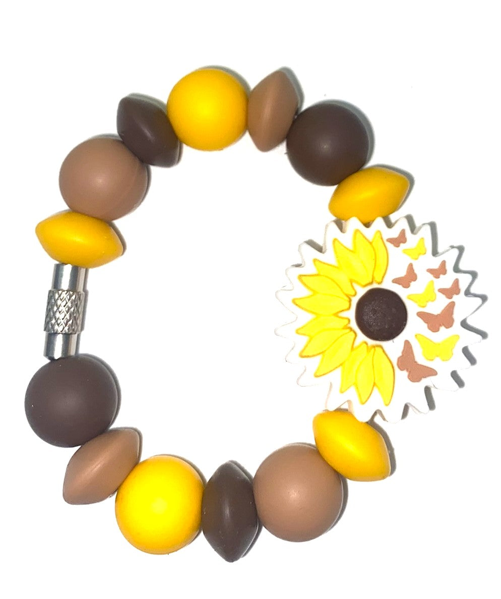 Sunflower & Butterflies Stanley Tumbler Cup Handle Charm