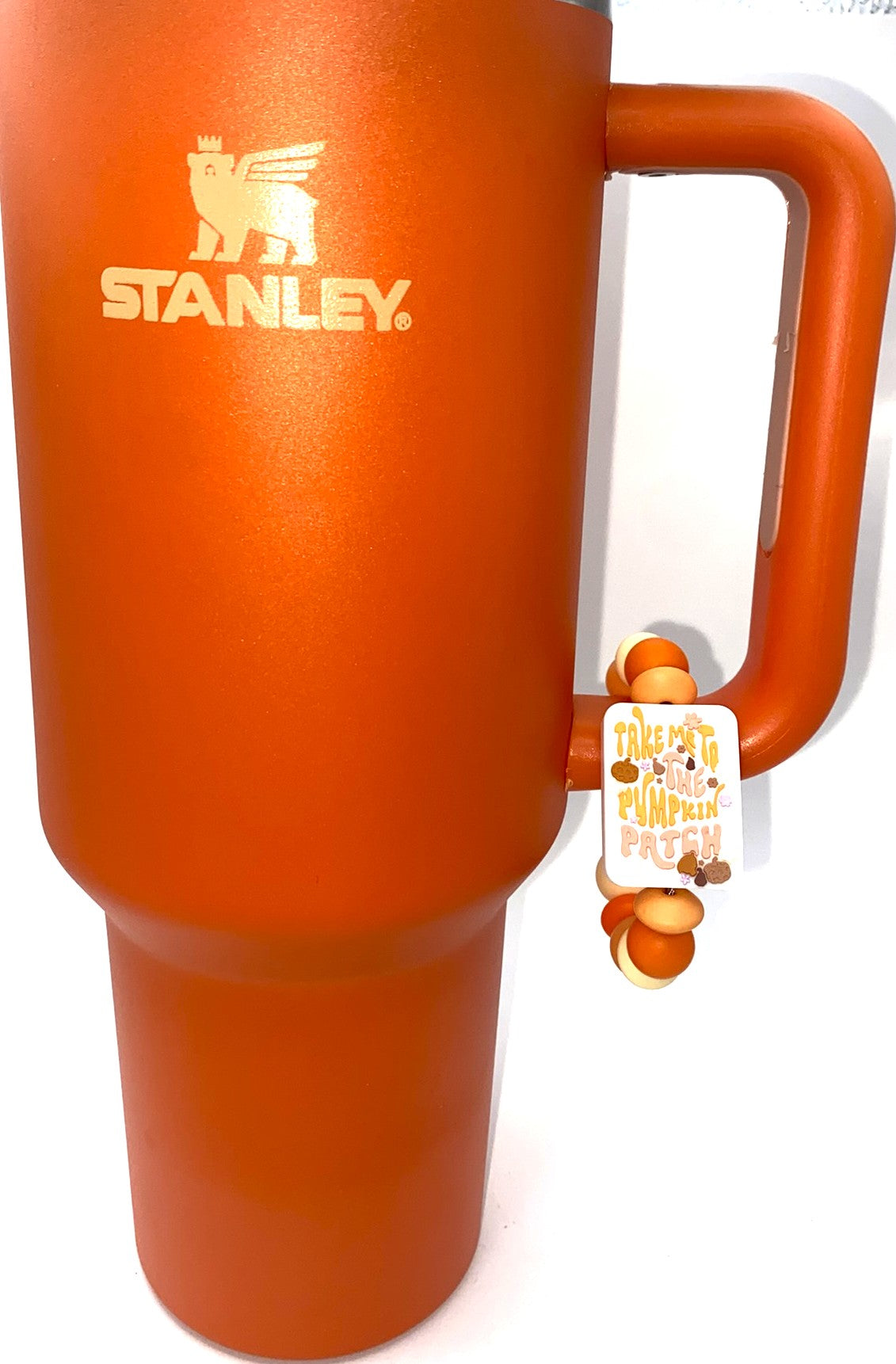 Take Me To The Pumpkin Patch Stanley Tumbler Cup Handle Charm