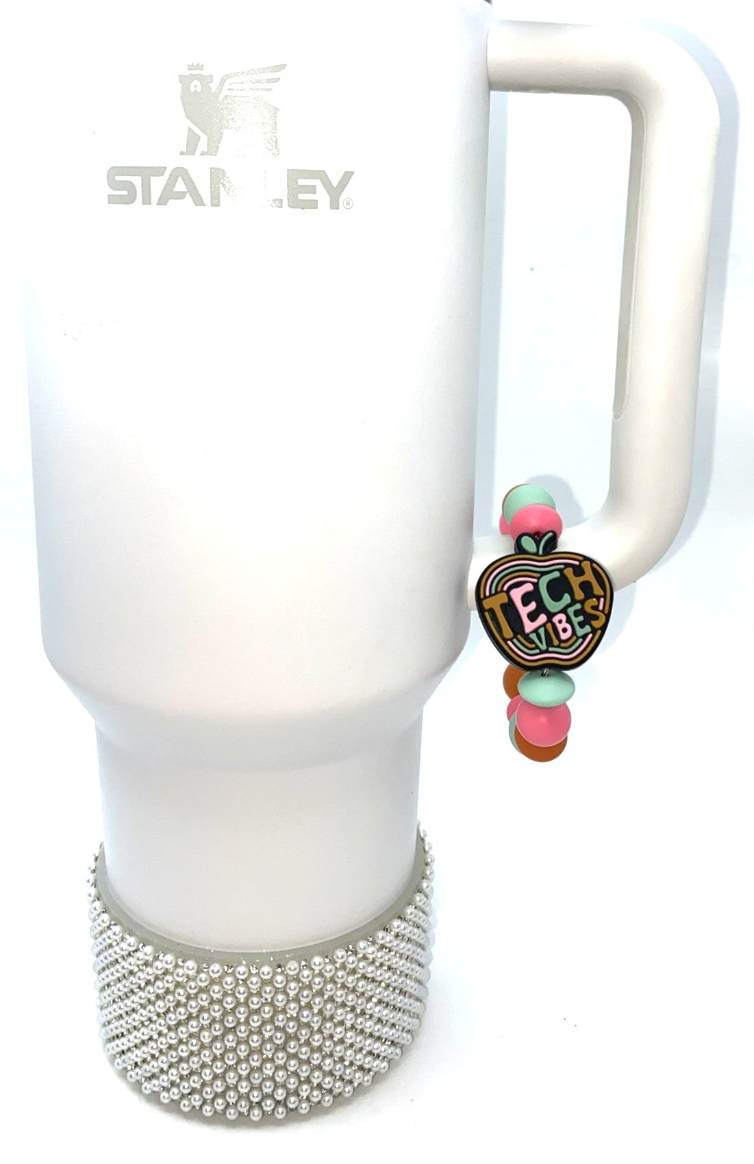 Tech Vibes Apple Stanley Tumbler Cup Handle Charm