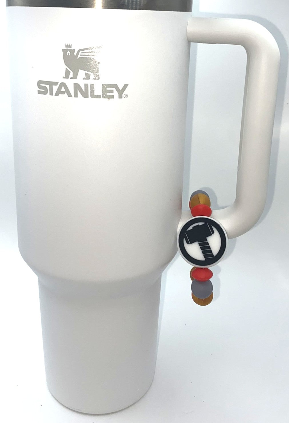 God Of Thunder Hammer Super Hero Stanley Tumbler Cup Handle Charm