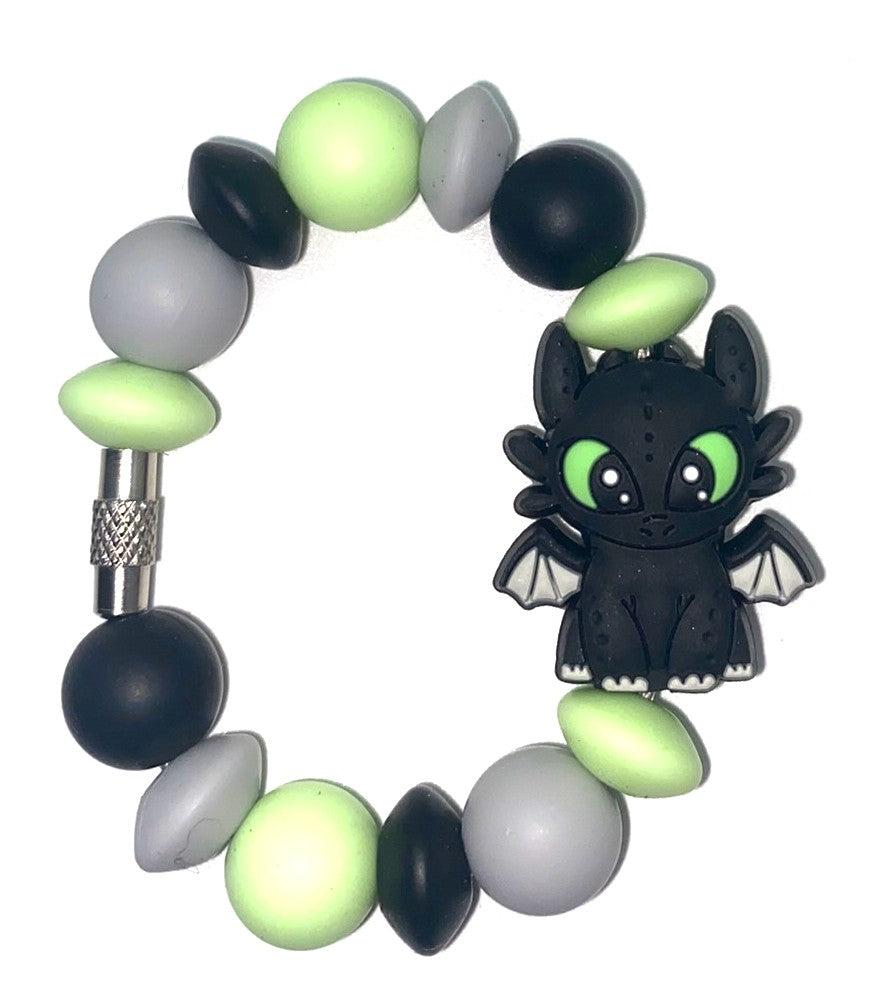 Black Dragon Cartoon Stanley Tumbler Cup Handle Charm