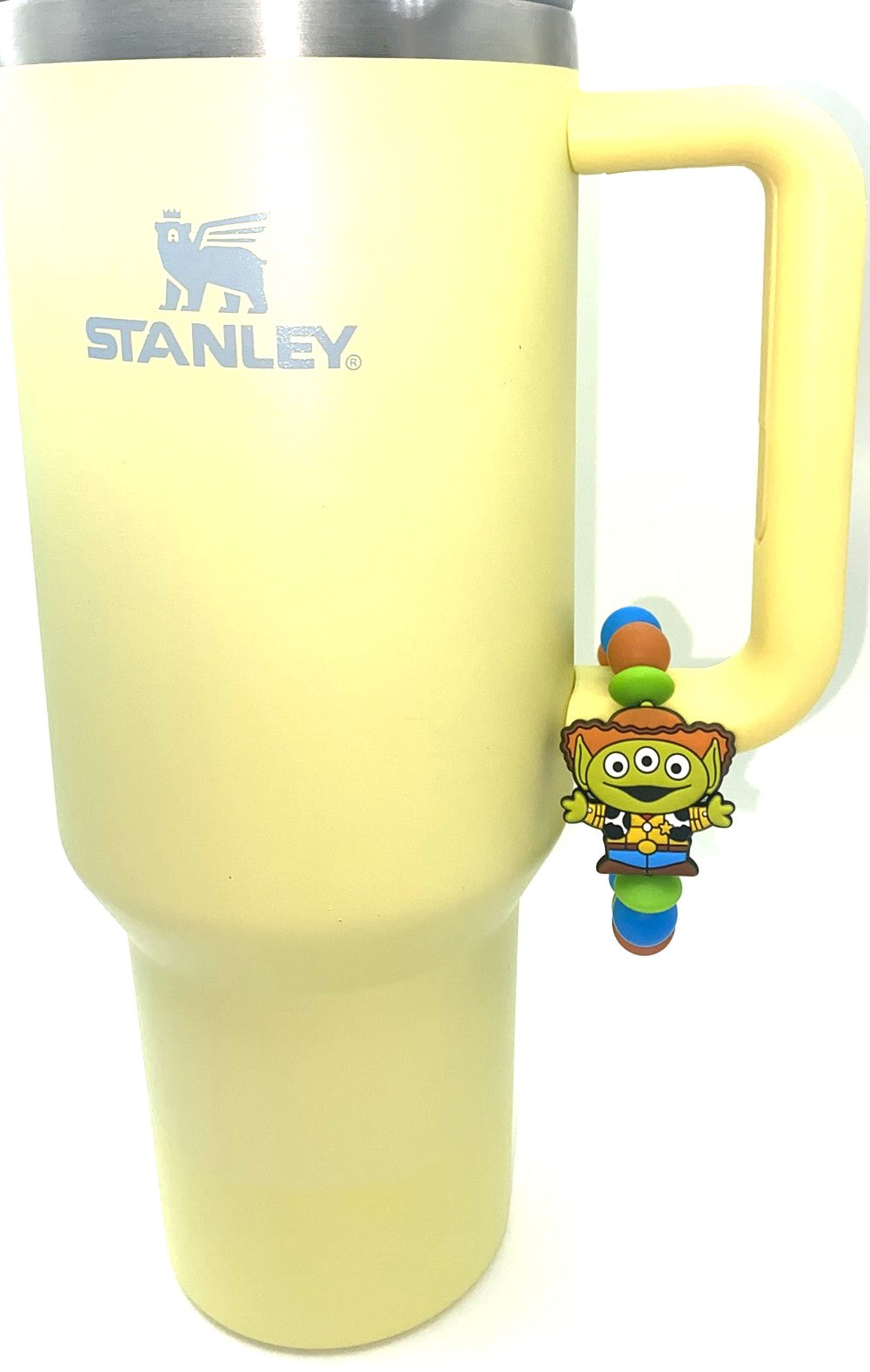 Green Alien Cowboy Toy Movie Stanley Tumbler Cup Handle Charm
