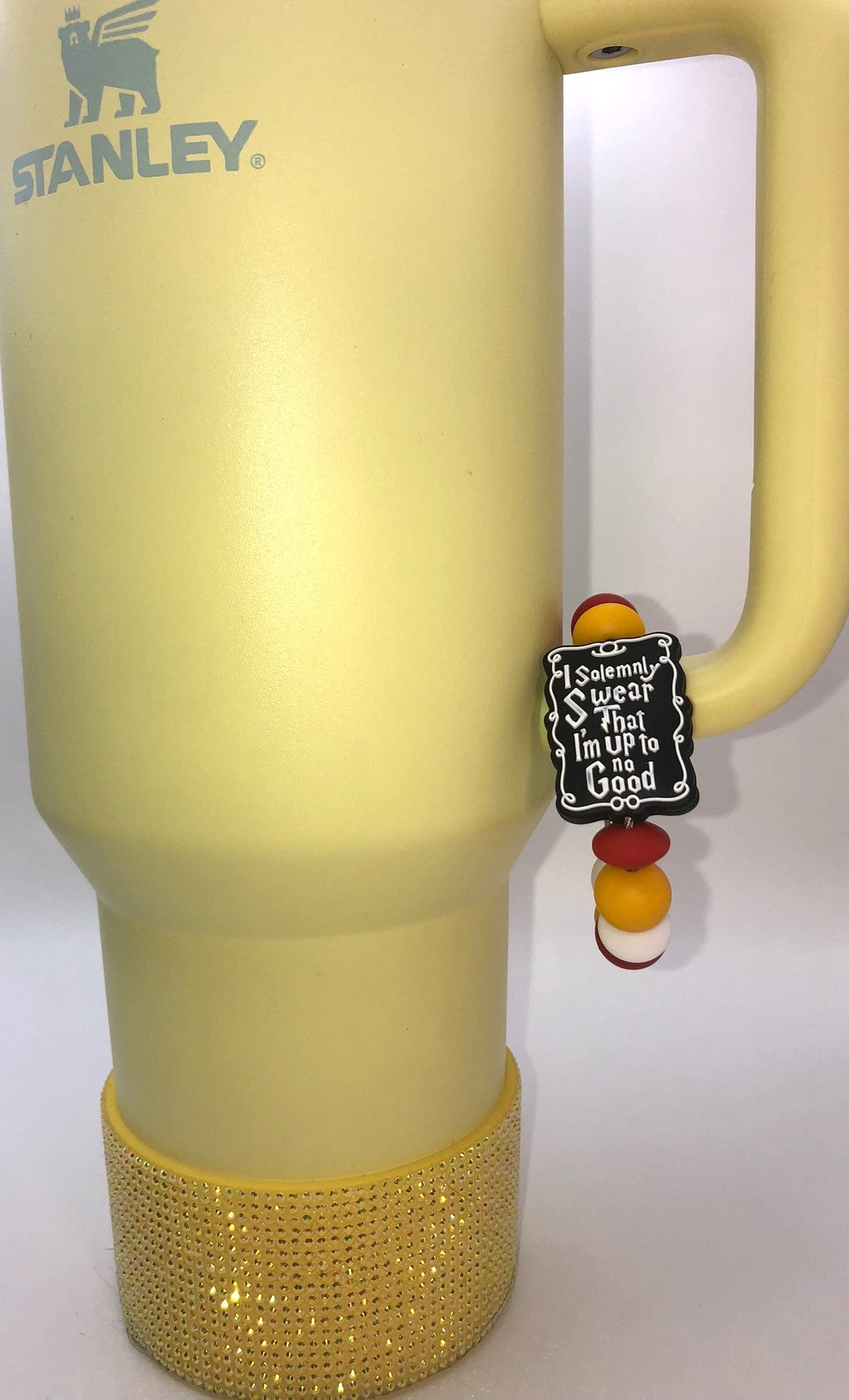 I Solemnly Swear Wizard Map Gryphon Lion Colors Stanley Tumbler Cup Handle Charm