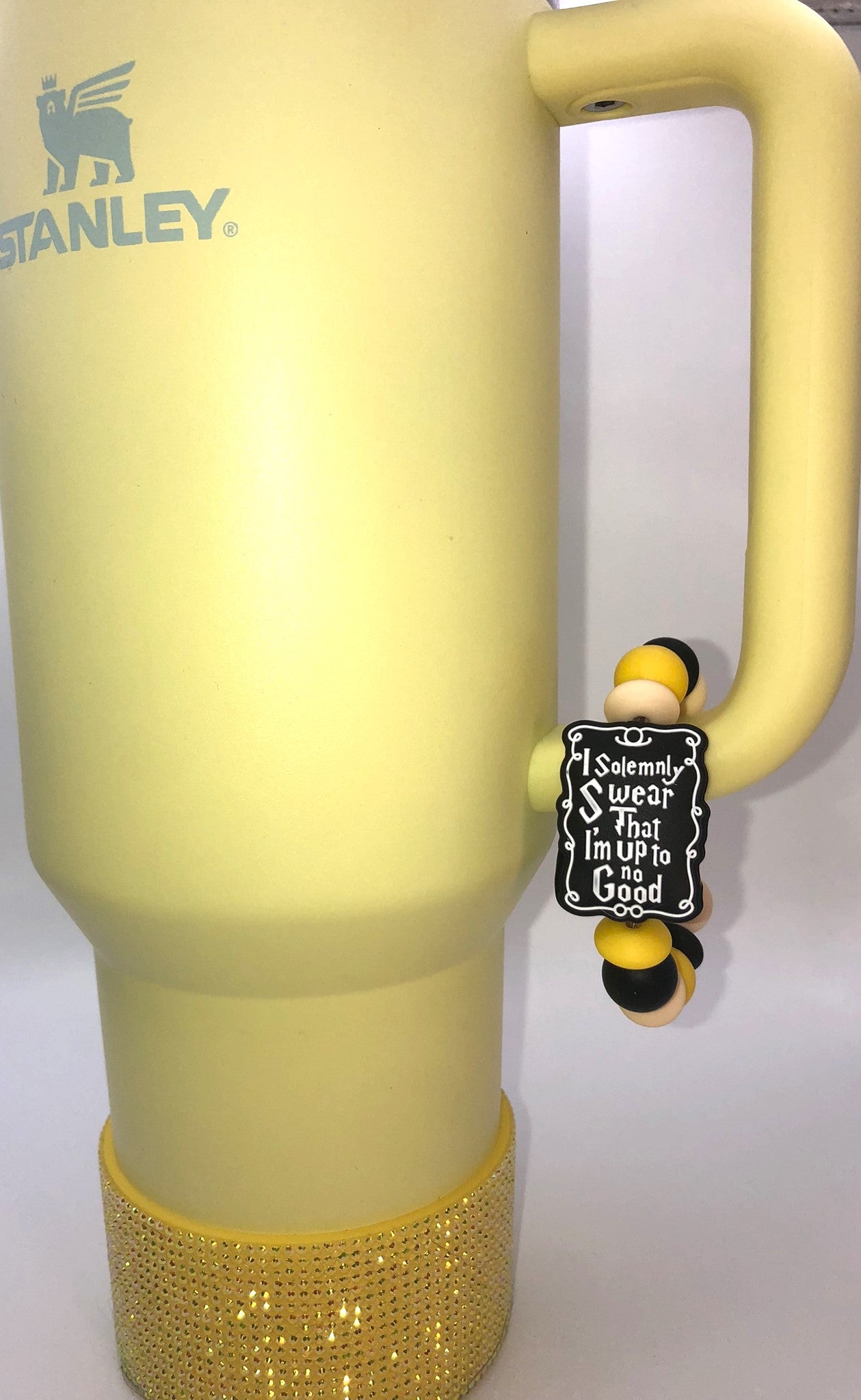 I Solemnly Swear Wizard Map Huffle Badger Colors Stanley Tumbler Cup Handle Charm