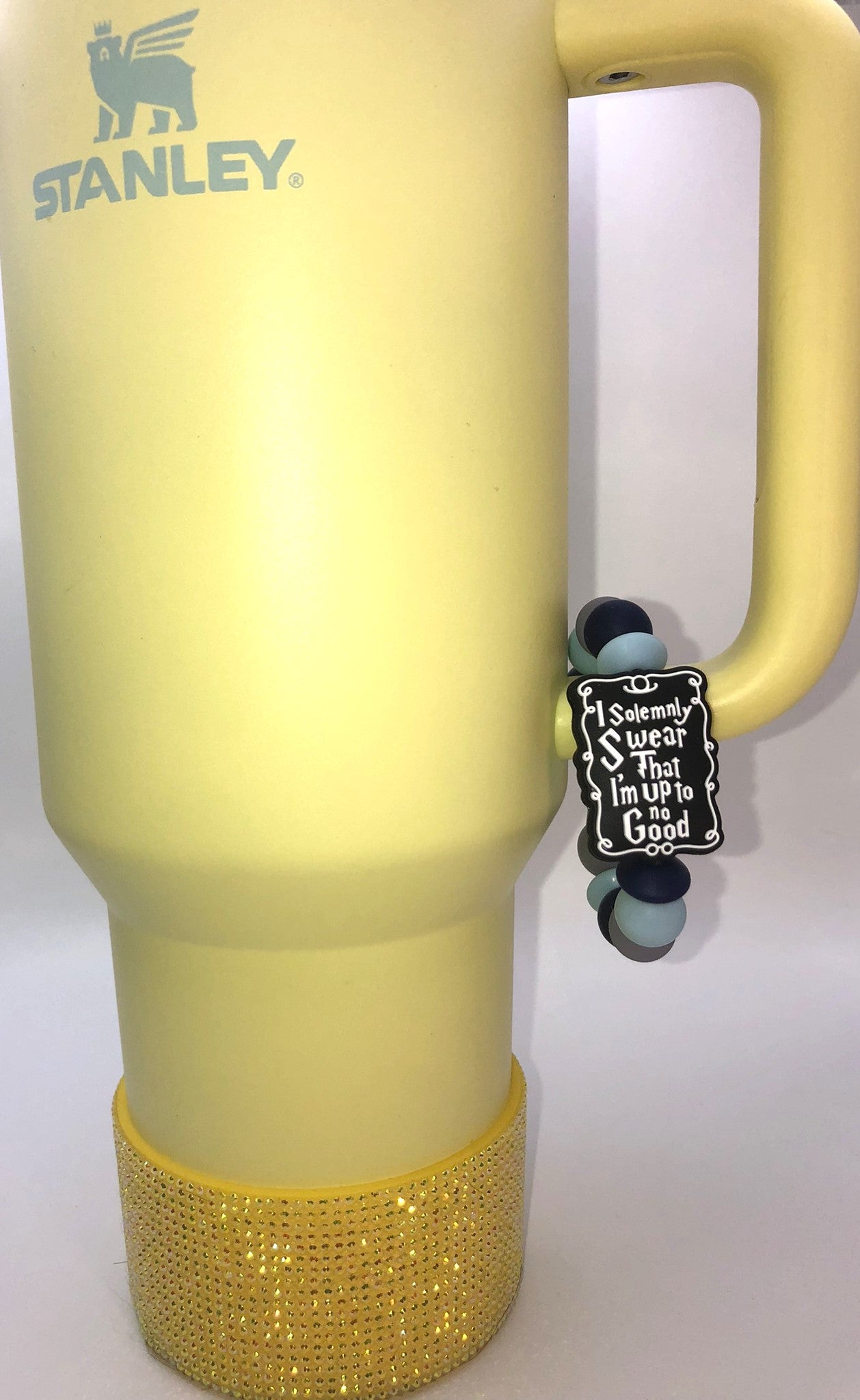 I Solemnly Swear Wizard Map Raven Colors Stanley Tumbler Cup Handle Charm