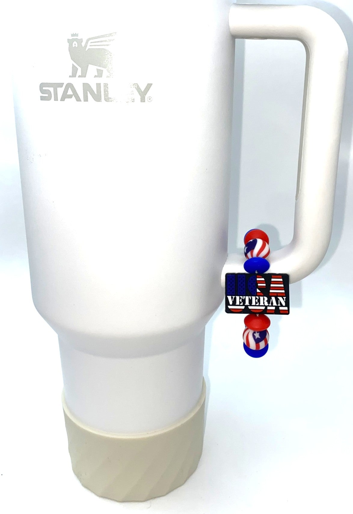 USA Veteran Stanley Tumbler Cup Handle Charm