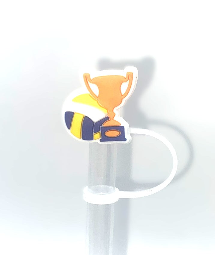 Volleyball Trophy Straw Topper