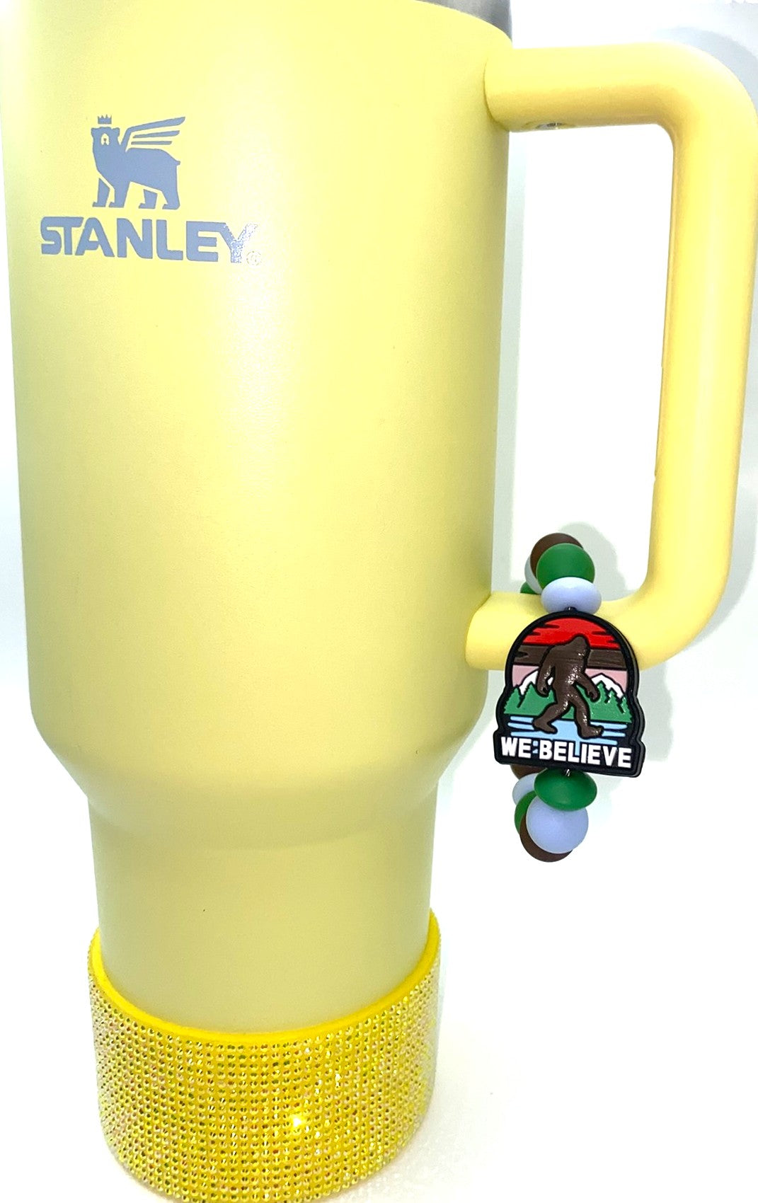 We Believe Bigfoot Sasquatch Silhouette Stanley Tumbler Cup Handle Charm