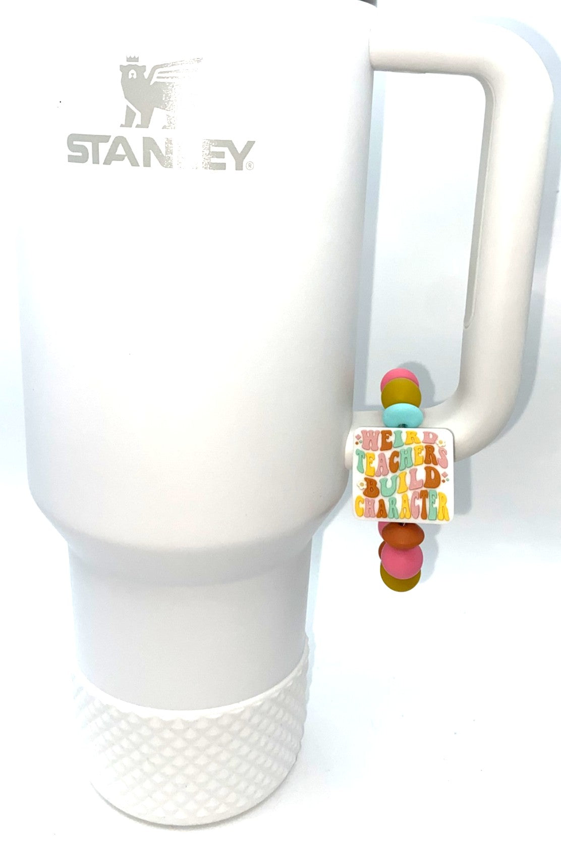 Weird Teachers Build Character Stanley Tumbler Cup Handle Charm