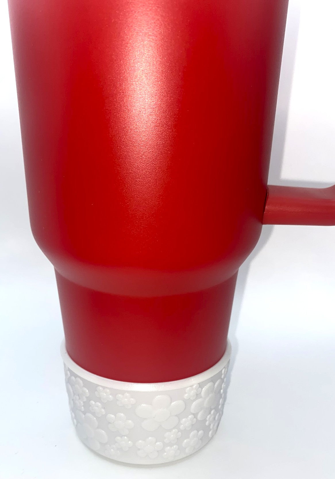 White Floral Chameleon Stanley Tumbler Boot Sleeve #132