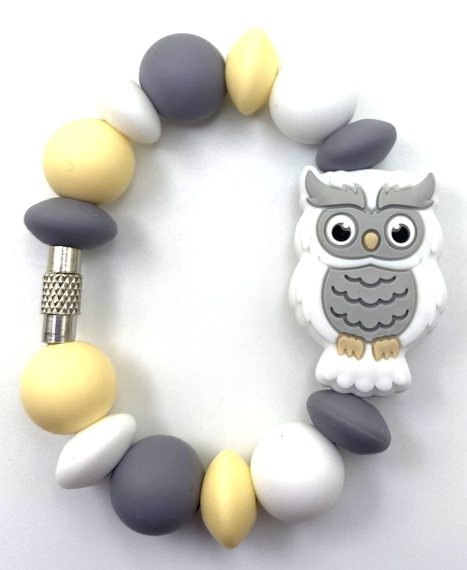 White Owl Stanley Tumbler Cup Handle Charm