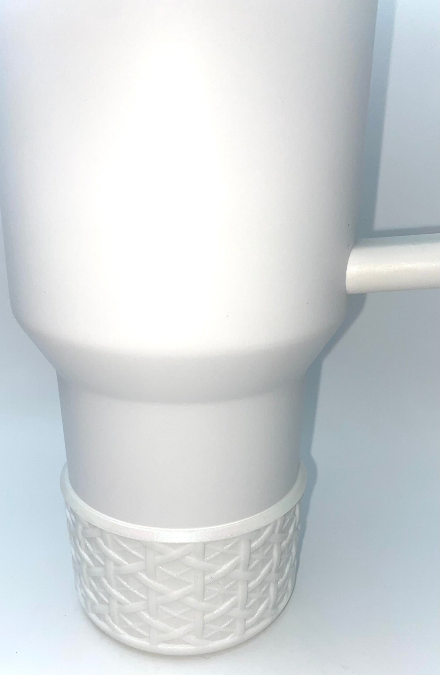 White Woven Chameleon Stanley Tumbler Boot Sleeve #25