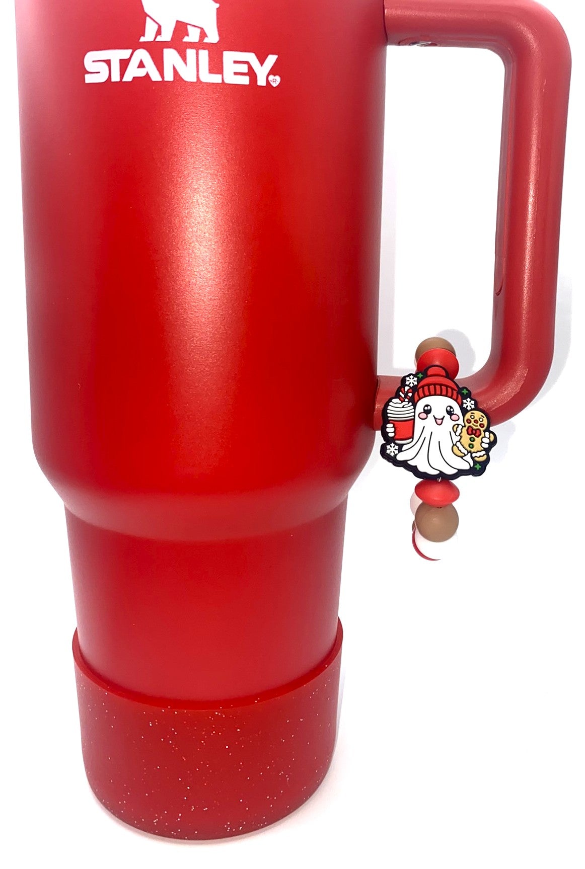 Winter Christmas Ghost Stanley Tumbler Cup Handle Charm