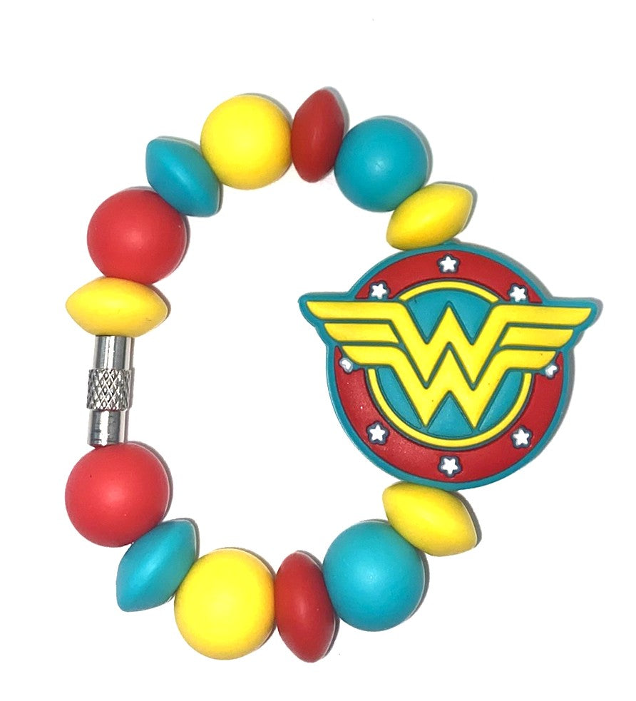 Wonderful Woman Super Hero Logo Symbol Stanley Tumbler Cup Handle Charm