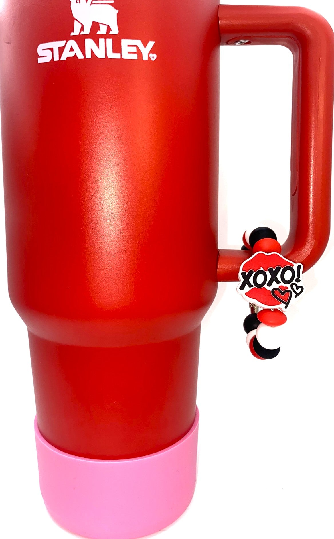 Red Lips XOXO Stanley Tumbler Cup Handle Charm