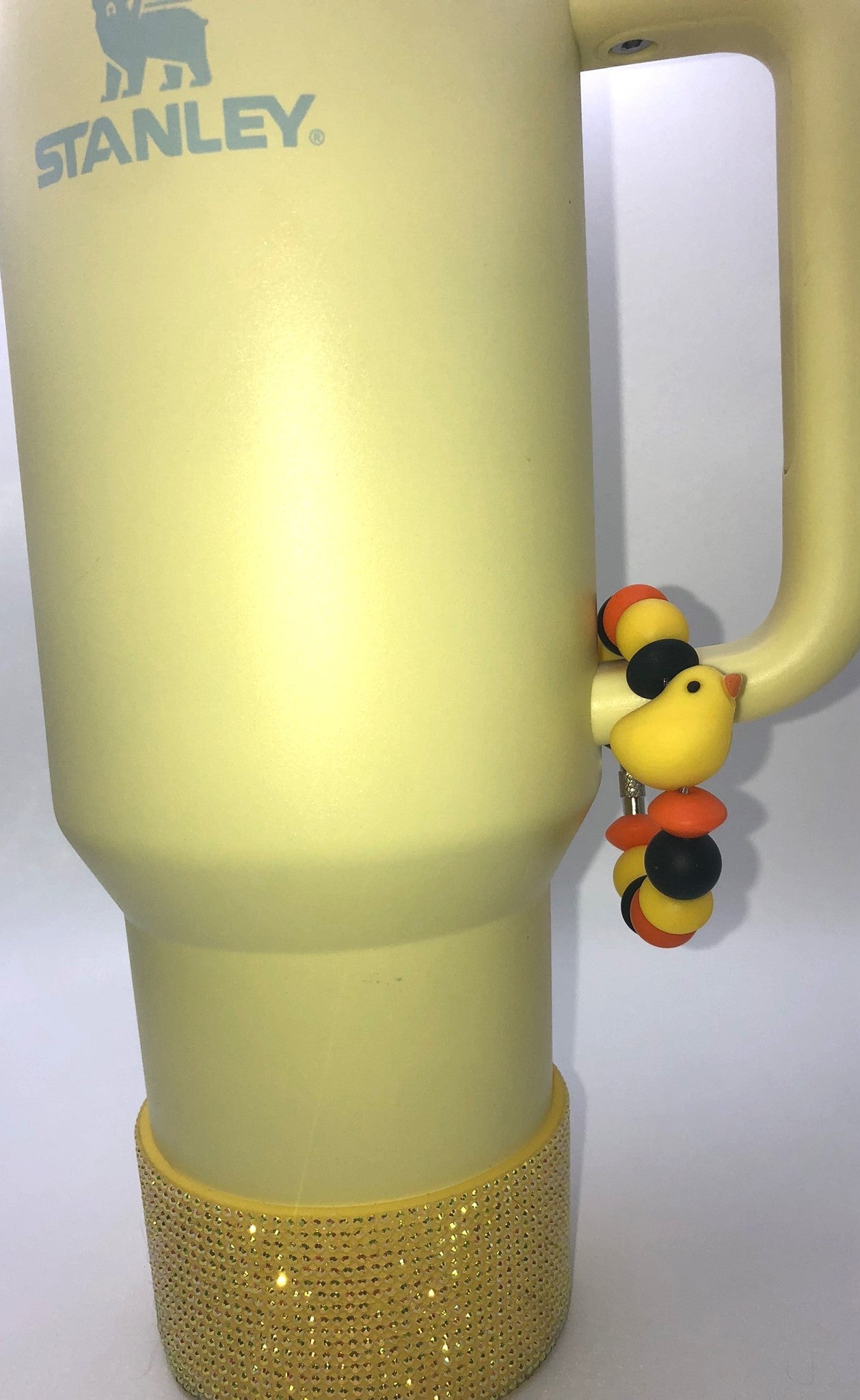 Baby Chick 3D Yellow Chicken Stanley Tumbler Cup Handle Charm - Plum Branch Creations