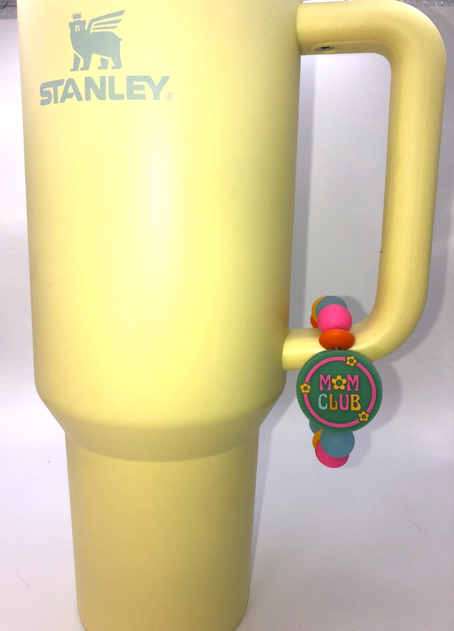 Mom Club Turquoise Teal Stanley Tumbler Cup Handle Charm