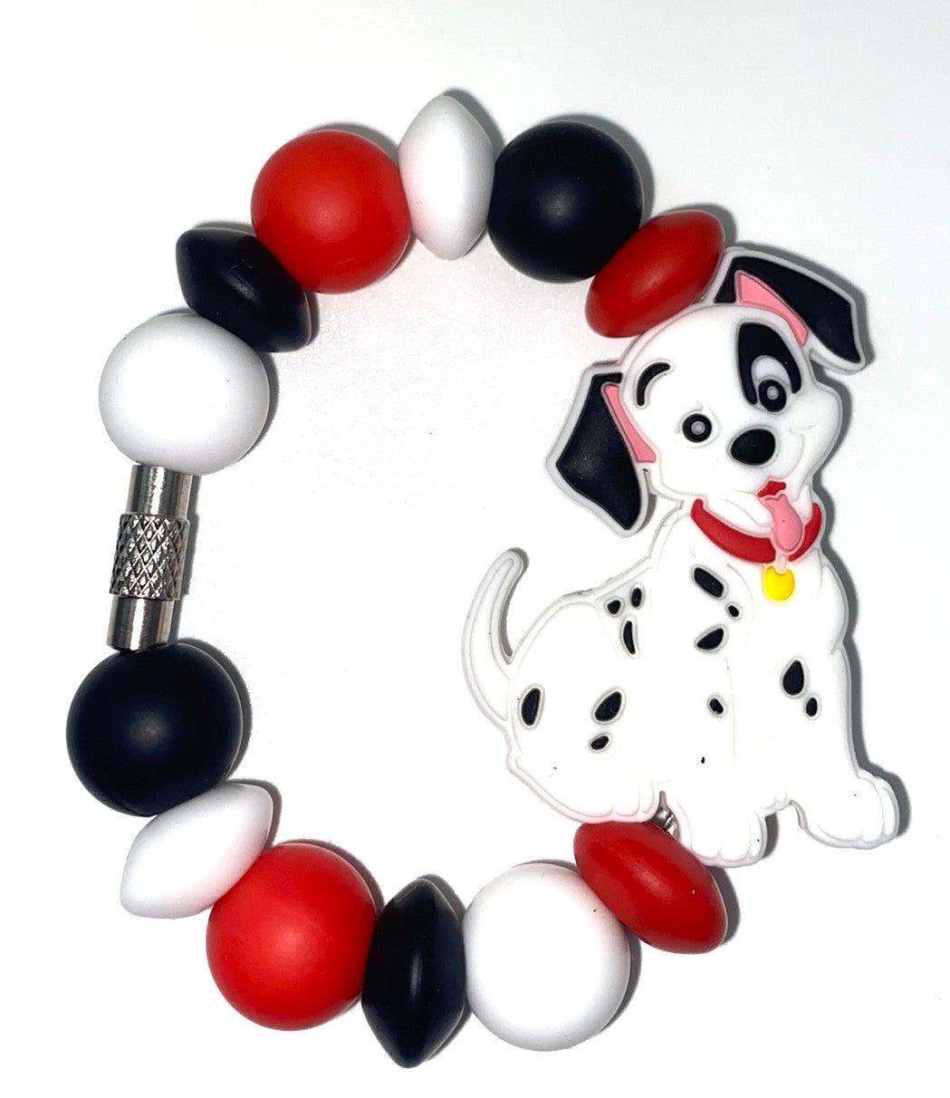 Dalmatian Dog Cartoon Stanley Tumbler Cup Handle Charm
